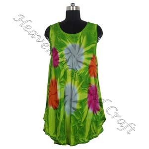 2025 le plus chaud Sexy col rond femmes Maxi vêtements de plage couvrir robe cravate teinture Boho gitane robe rayonne tenue de soirée robe pour femmes - Product Image 5