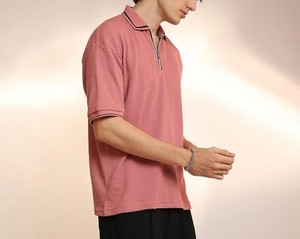 Manufacturers Wholesale Men's Regular Fit <b>Half</b>-<b>Button</b> Closure Polo T-<b>Shirt</b> For Casual Wear - Product Image 3