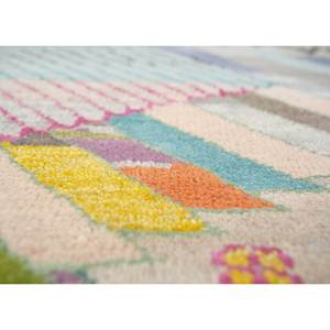 Tapis Manchaha en laine et soie de bambou noué à la main, ivoire, Les-2283, design rectangulaire patchwork pour la maison, le salon, le couloir, pour adolescents - Product Image 3