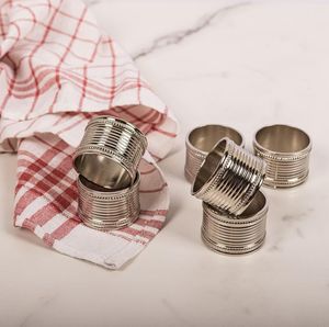 Anneau de serviette en aluminium de haute qualité, classique et écologique, pour la décoration de table de camping - Product Image 1