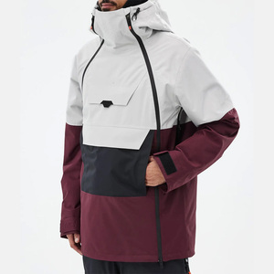 Chaqueta de esquí con aislamiento personalizado superior para adultos Abrigo de invierno con forro térmico con puños ajustables Bolsillos con cremallera y tela impermeable - Product Image 3