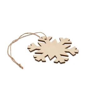Decorazioni Natalizie Personalizzate in Legno a Forma di Fiocco di Neve NEUY - Product Image 4
