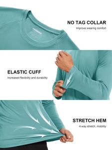 Camisa Polo Ligera de Manga Larga con Protección Solar UPF 50 para Hombre, Camisa de Golf Sólida, Genial PARA EL Trabajo, Pesca al Aire Libre - Product Image 4