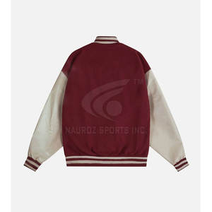 Chaqueta de invierno con cuello levantado estilo callejero para hombre Mezcla de lana de algodón de color sólido Ecológico Ligero con logotipo frontal - Product Image 2