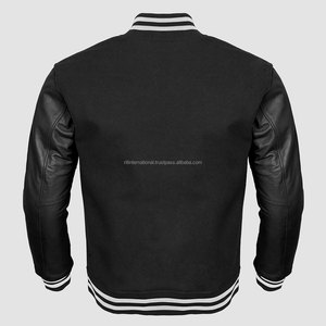 College Baseball Wool Jacket for Men Leather Sleeve Varsity Jacket Custom - Product Image 6