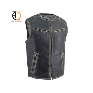 Gilet pour homme en cuir respirant, taille plus, couleur personnalisée, nouveau style, OEM accepté - Product Image 4