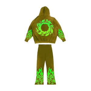 Vente en gros pas cher Survêtements imprimés pour hommes à séchage rapide Pantalon évasé pour hommes de grande taille Survêtement d'hiver pour hommes Jogging - Product Image 2