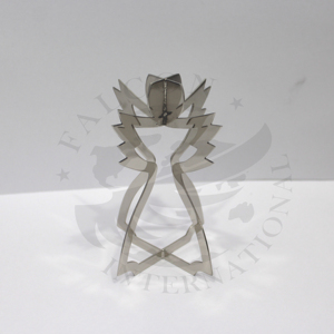 Ornements décoratifs de table de noël étoile de fer avec base ronde couleur rose pour la décoration intérieure personnalisée à la main - Product Image 5