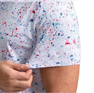 Hombres de alta calidad 100% algodón para camisas por encargo Casual manga corta desgaste sólido estampado Patrón nuevo de talla grande comprimido - Product Image 3