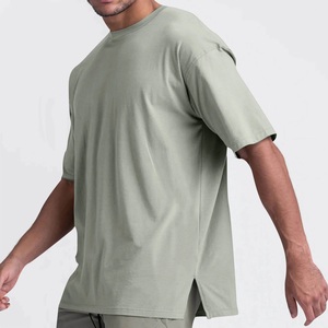 T-shirt personnalisable vierge pour homme, style formel, grande taille, 100 % coton jersey respirant, haute qualité, avec logo personnalisé 2025 - Product Image 1