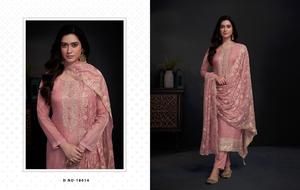 Top organza avec broderie travail avec fond Stanton terne et dupatta - Product Image 4