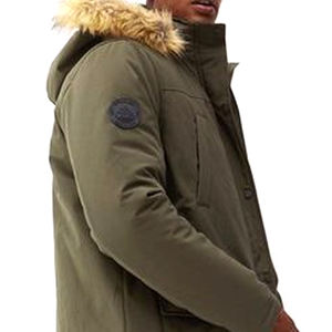 Parkas chaudes à capuche pour hommes - Vêtements d'extérieur d'hiver écologiques coupe-vent avec une coupe confortable pour les activités de plein air - Product Image 4