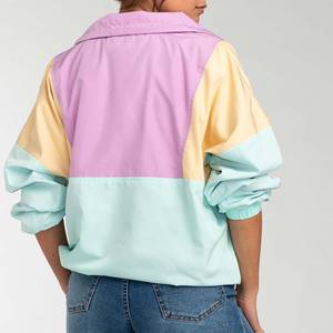 Chaqueta deportiva cortavientos de nailon ligero Unisex con capucha y cremallera estampada chaqueta informal de verano para exteriores para hombres y mujeres - Product Image 3