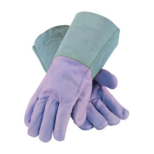 Gants de sécurité pour soudage TIG en cuir fendu de chèvre et cuir de vachette Outils industriels ménagers Accessoires Gants de jardin pour le travail - Product Image 2