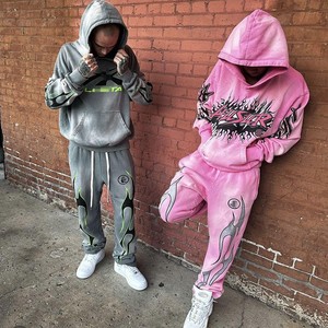 ชุดวอร์มแฟชั่นสำหรับทุกเพศ ฤดูหนาว ผ้าฝ้าย 100% ระบายอากาศได้ดี น้ำหนักปานกลาง สวมใส่สบาย เหมาะสำหรับออกกำลังกาย วิ่ง เทรนนิ่ง ใส่ได้ทุกวัน - Product Image 1