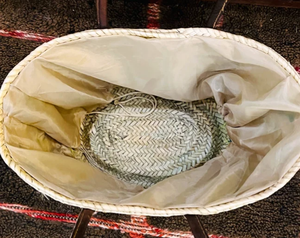 Sac en paille fait main, panier français fait main, panier marocain - Product Image 5