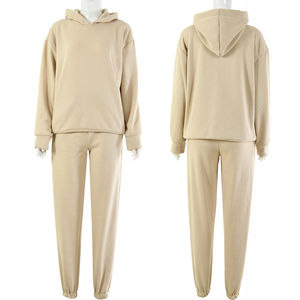 ชุดวอร์มแบบสวมหัว2ชิ้นสำหรับทุกเพศเสื้อฮู้ดผ้าคอตตอน100% สำหรับฤดูหนาวโลโก้แบบกำหนดเอง - Product Image 6