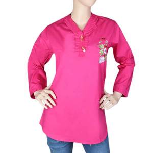 Top Tejido Bordado para Mujer - Rosa - Product Image 1