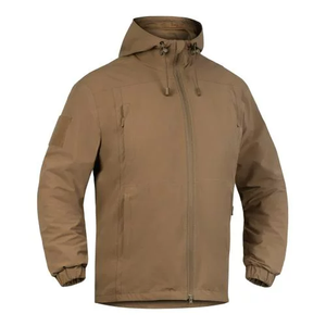 Veste coupe-vent à capuche pour homme (niveau 5) imperméable et coupe-vent, respirante, en spandex/nylon, style vêtements de travail, « VENTUS » - Product Image 1