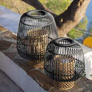 BEST SELLING SUSTAINABLE TRENDY <b>BAMBOO</b> CANDLE HOLDERS WITH NATURAL RATTAN <b>LANTERN</b> for HOME DECORATION & PARTY DECOR - Product Image 4