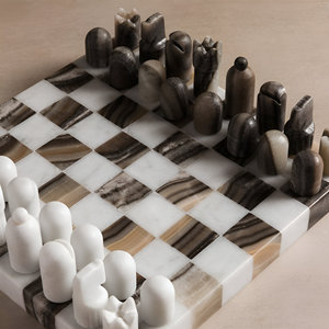 Wholesale Luxury Indian-Made Marble <b>Chess</b> <b>Set</b> for Kids High Quality Indoor International Board Game Pieces Decorative Board - Product Image 1