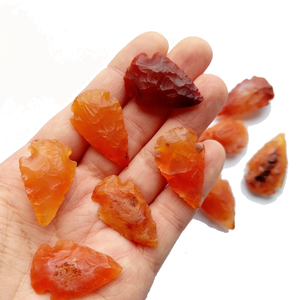 Pointe de flèche en pierre Agate de cornaline rouge naturelle Pointes de flèche en cristal Guérison Pointes de flèche en jaspe fantaisie Pierres précieuses Grossistes en cristal - Product Image 3