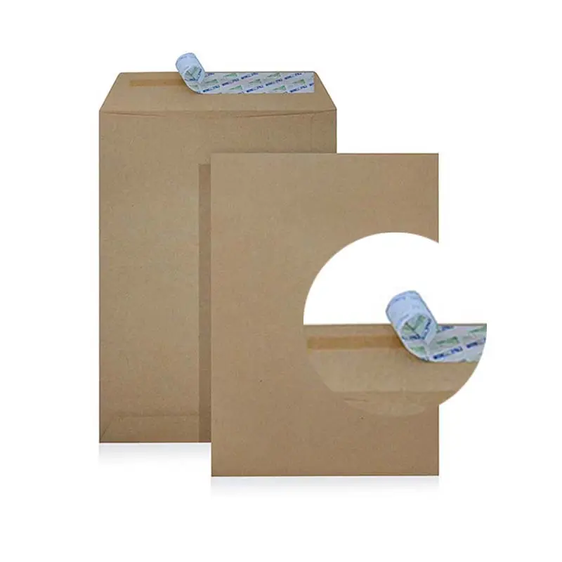 Best Seller Ribbed Kraft C4 Business Envelopes 9 x 13 Inch with Peel and Seal M Size Bulk Sale from Malaysia Manufacturer