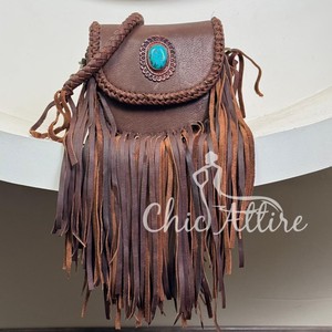 Cheveux sur imprimé Animal daim cuir frange peau de vache croissant sac à main femmes pour la mode vente chaude sac à bandoulière en forme de baril - Product Image 1