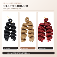 Extensions de cheveux au crochet bouclés à la italienne, 12 pouces, en fibre haute température, boucles spirales, double trame, vente en gros