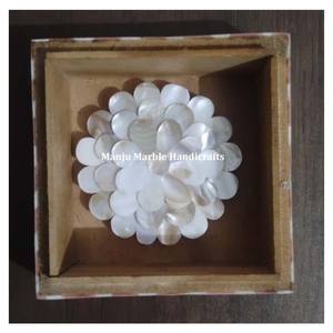 Fournisseur meilleur produit de marque Vadrouille en bois MDF incrusté d'os miroir rond amour écologique fait à la main décoration hôtel mariage - Product Image 3