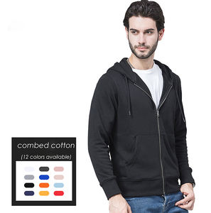 High Quality 100% Polyester <b>Black</b> <b>Hoodie</b> with Half Zipper Custom Unisex Zipper Hoodies for Men Fashion <b>Plain</b> Style for Winter - Product Image 4