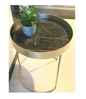 Design de meubles tendance, Tables basses en fer métallique, ensembles de Style inoxydable, emballage vivant avec personnalisation disponible