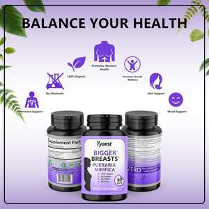 OEM/ODM Capsules d'augmentation mammaire 100% biologiques pour adultes - Marque privée Soutient la santé des femmes Éclaircissement de la peau Énergie - Product Image 2