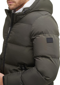 Nouveau 2025 Fine Quality Custom Zipper Button Puffer Jacket Manteau d'hiver brillant pour hommes à la mode - Product Image 5