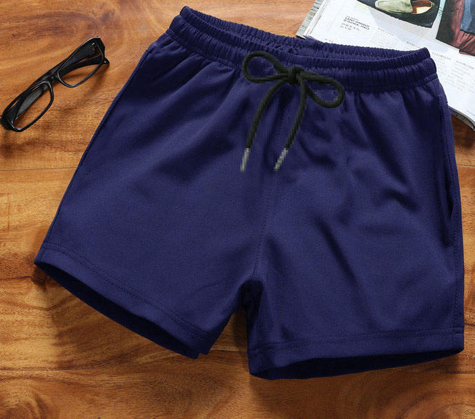 2310 solid color pants navy blue