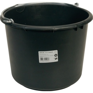 GRIPLINE X 12L Heavy-Duty Reinforced Black <b>Plastic</b> Construction <b>Bucket</b> - Product Image 5