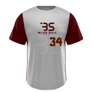 2025 Venta al por mayor Camiseta de béisbol con logotipo personalizado Diseño de alta calidad Su propio nombre y número Camiseta de béisbol - Product Image 3