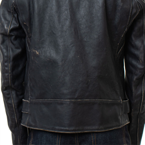 Veste en cuir d'agneau pour homme, coupe-vent, respirante, col montant, grande taille, logo sur le devant, service OEM personnalisé - Product Image 6