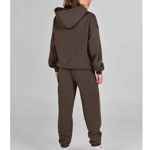 2025 nuevo traje de chándal de algodón al por mayor, ropa de calle, conjunto de jogging con chaqueta de chándal, chándales para mujer, ropa de calle de alta calidad - Product Image 6