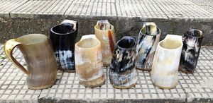 Tasse rustique en corne de buffle faite à la main tasse écologique naturelle, verres durables parfaits pour les amateurs de café, thé, whisky, bar de bureau - Product Image 2