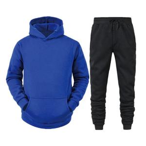 2025 personnalisé hommes solide motif survêtements ensemble taille élastique fermeture vêtements de sport survêtement capuche survêtement bas - Product Image 3