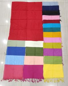 Bufanda Hijab de rayón de color sólido teñida Lisa larga hecha a mano, venta al por mayor india, lote de bufandas de seda, bufanda, accesorio de verano para mujer - Product Image 5