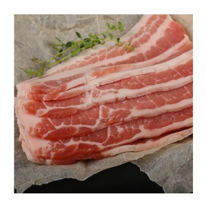 Bacon de porc fumé congelé, 250g-500g/paquet, viande de haute qualité, prix abordable, coupé à la main, adapté au barbecue et à la grillade - Product Image 3