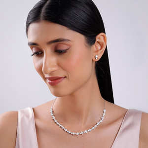 Conjunto de collares colgantes Kate Fashion de plata - Product Image 4