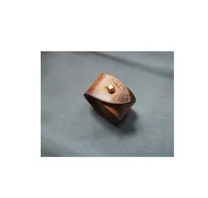 Leather Napkin Ring Bracket Western Restaurant Table Ware and Royal <b>Wedding</b> Decorative Items and Sale - Product Image 1