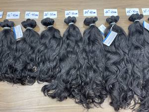 Venta al por mayor de cabello crudo sin procesar cabello ondulado natural virgen vietnamita proveedores de cabello ondulado natural mejor precio cutícula alineada cabello humano - Product Image 3