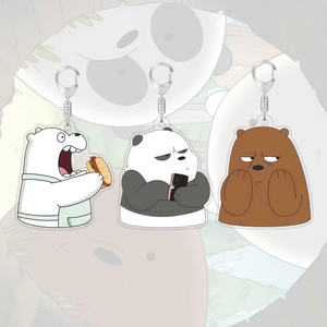พวงกุญแจอะนิเมะรูปหมีสามตัวน่ารักแข็งแรงและมีเสน่ห์สำหรับทุกคน - Product Image 6