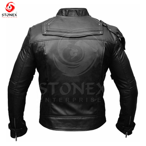 Classic Best Quality Leather <b>Jackets</b> for Men's Zipper <b>Jacket</b> Stand Collar in All Colors, Sizes with Any Customization. - Product Image 2