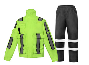 Top qualité combinaison de pluie vêtements de travail ensemble de vêtements de pluie imperméable imperméable en gros bon prix combinaison de pluie pour hommes par sport - Product Image 6