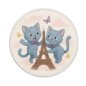 Regalos promocionales Logotipo en relieve impreso personalizado Juego de posavasos de cuero a granel - Product Image 5